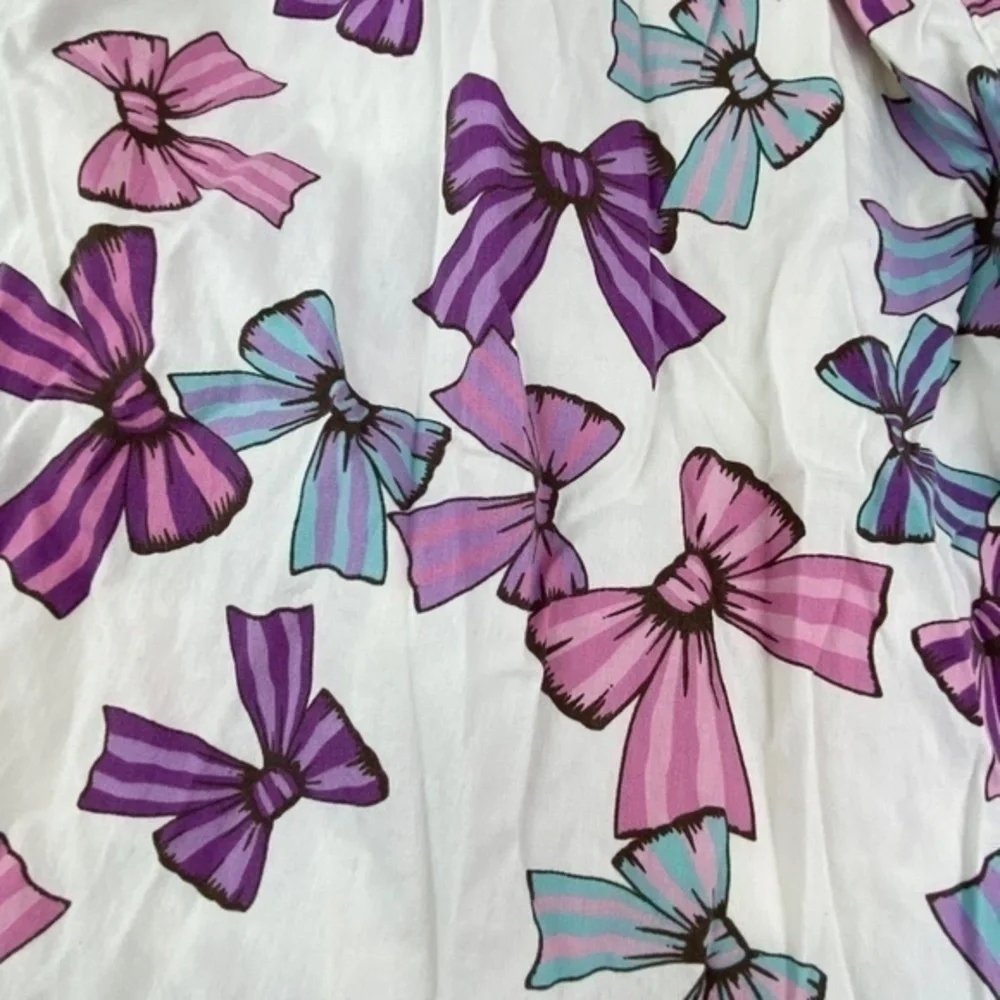 Bow Print Dress Girls Size 4 Sleeveless Summer Sundress